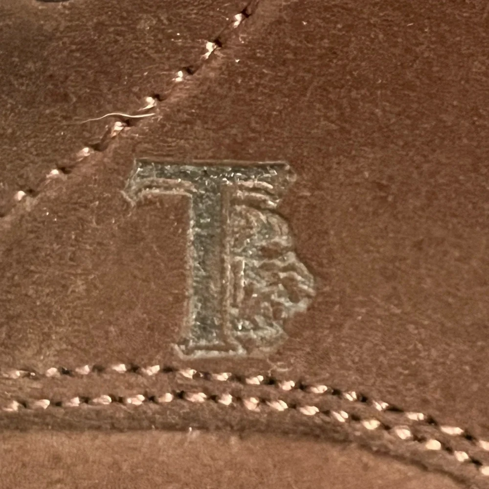 TOD’s Brown Leather Lace Up Boots Size 38.5 Entirely Hand Made EUC Fall Winter